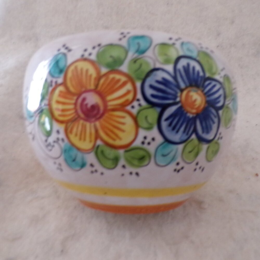 HandMade in Italy Flower Pot Garden Planter Painted Pottery